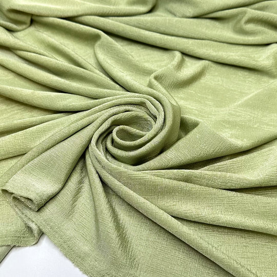 Sitting In The Grass Enjoying The Tunes - Rib Knit Poly/Spandex Knit - Light Green - 1M Bundle