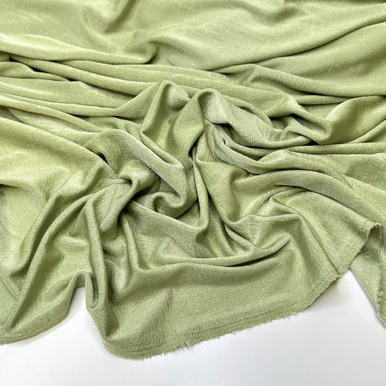 Sitting In The Grass Enjoying The Tunes - Rib Knit Poly/Spandex Knit - Light Green - 1M Bundle