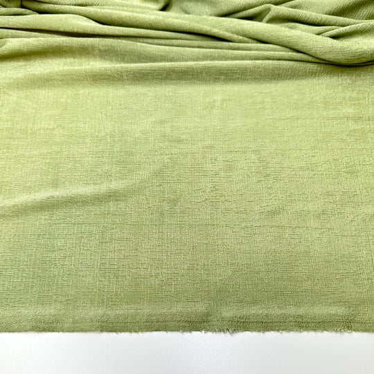 Sitting In The Grass Enjoying The Tunes - Rib Knit Poly/Spandex Knit - Light Green - 1M Bundle