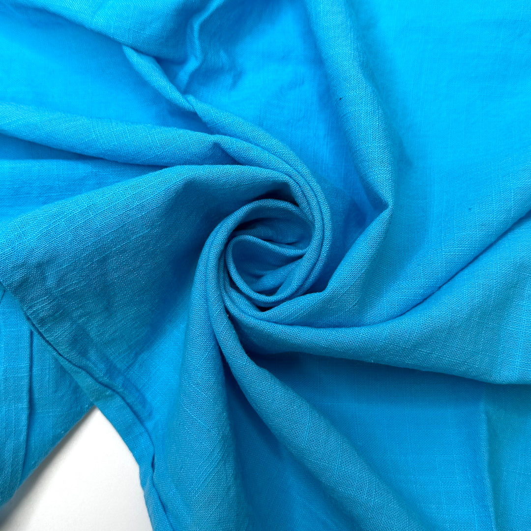 Beach Concerts - Slub In The Weave Cotton Woven - Light Blue - 2M Bundle