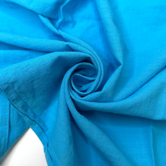 Beach Concerts - Slub In The Weave Cotton Woven - Light Blue - 2M Bundle