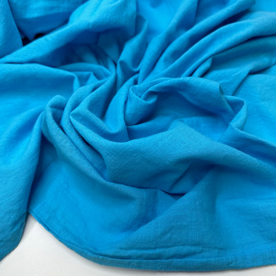 Beach Concerts - Slub In The Weave Cotton Woven - Light Blue - 2M Bundle