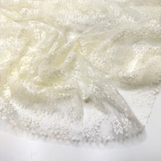 Going Out With The Girls - Lace Poly Woven - White Floral - 0.9M Bundle