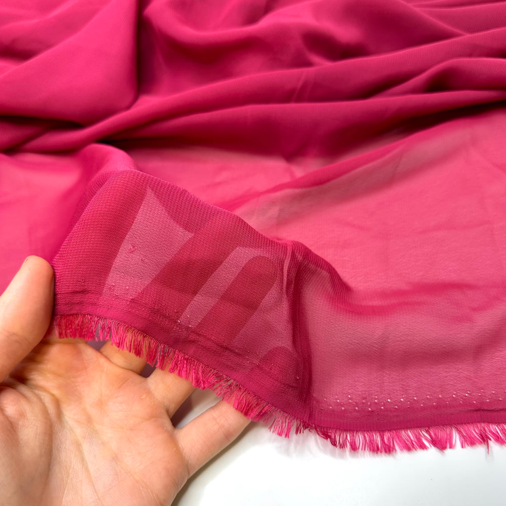Lollapalooz-ing - Chiffon Polyester Blend Woven - Red/Raspberry - 1.6M Bundle