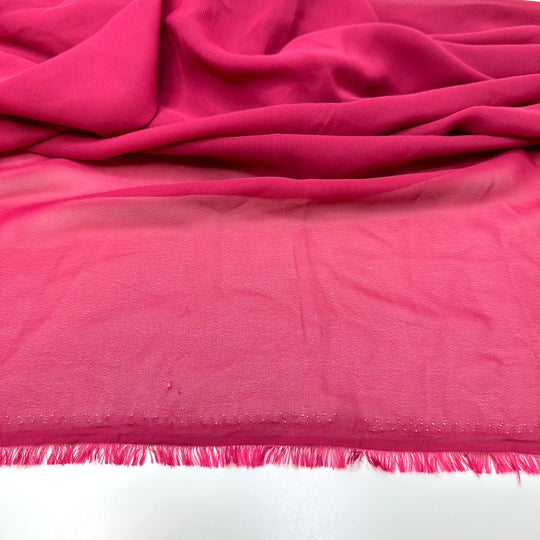 Lollapalooz-ing - Chiffon Polyester Blend Woven - Red/Raspberry - 1.6M Bundle