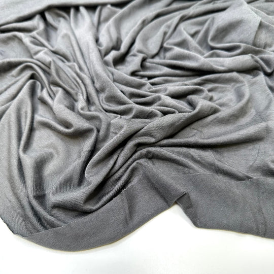 Karaoke Slumber Party - Jersey Bamboo Blend Knit - Grey - 0.65M Bundle