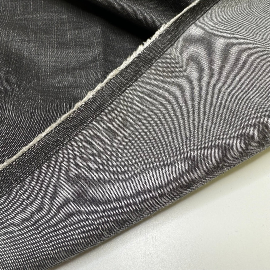 Business In The Front - Tencel/Linen Woven - Dark Grey - 2M Bundle