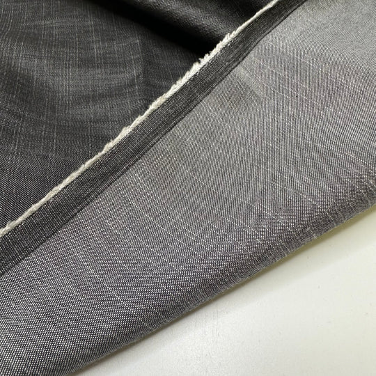 Business In The Front - Tencel/Linen Woven - Dark Grey - 2M Bundle