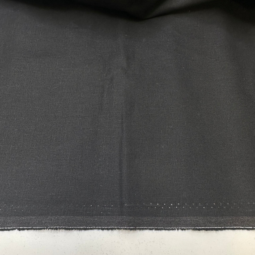 Pitch Black - Linen Woven - Black - 2.45M Bundle