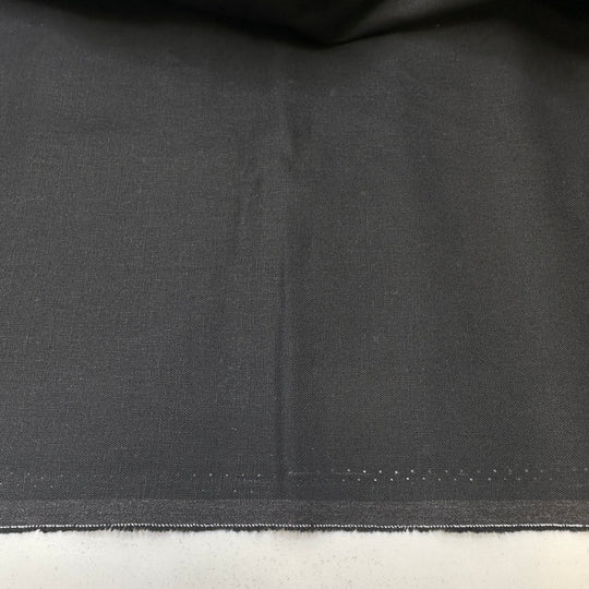 Pitch Black - Linen Woven - Black - 2.45M Bundle