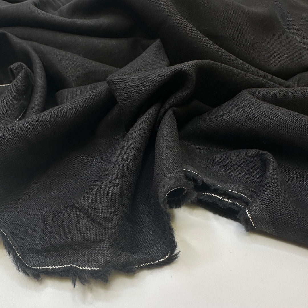 Rock N Roll - Linen Woven - Black - 1M Bundle