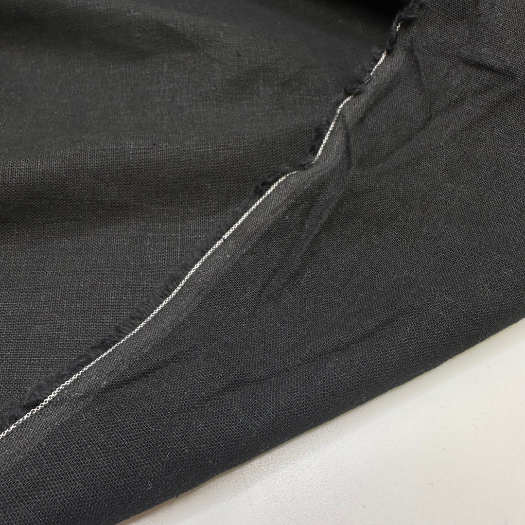 Rock N Roll - Linen Woven - Black - 1M Bundle