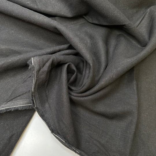 Rock N Roll - Linen Woven - Black - 1M Bundle