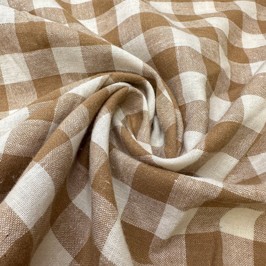 Tisk It A Task It - Linen Woven - Beige/White Plaid - 1.35M Bundle