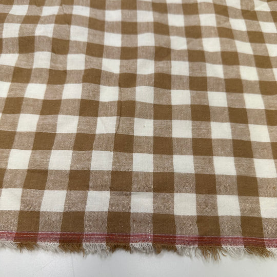 Tisk It A Task It - Linen Woven - Beige/White Plaid - 1.35M Bundle