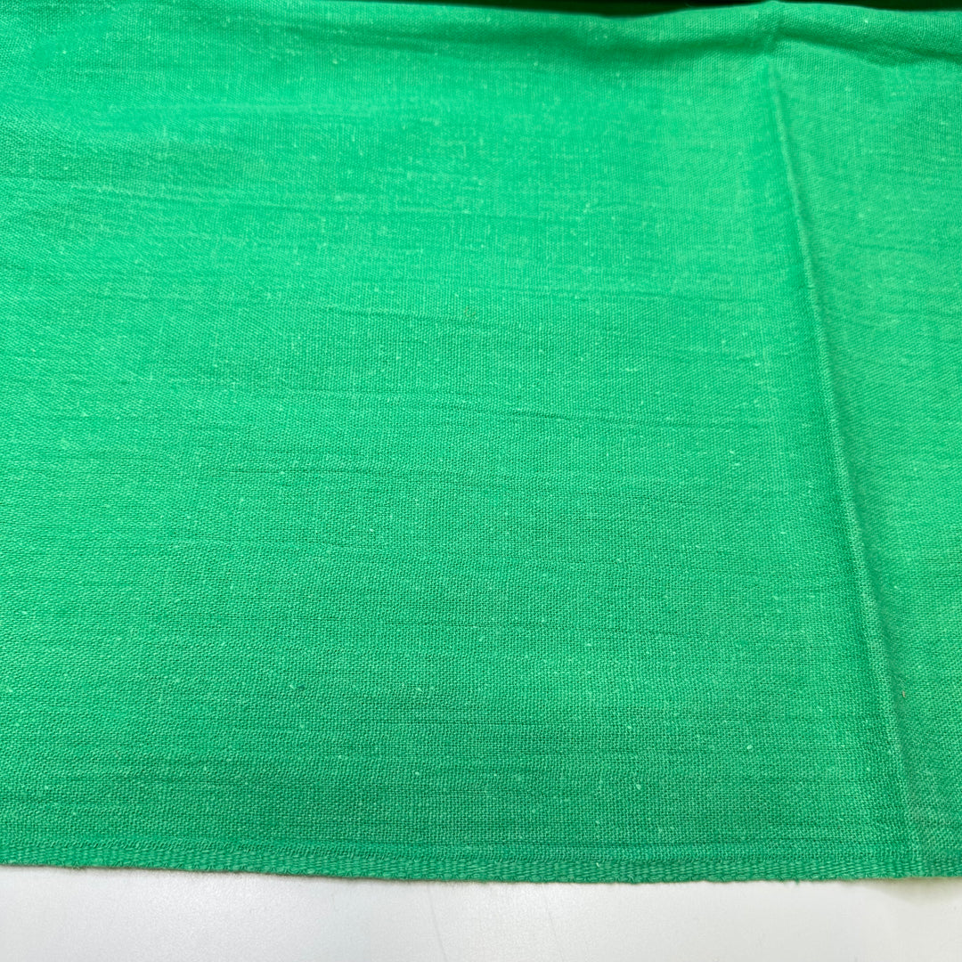Grass Is Greener - Crinkle Cotton/Linen Woven - Green - 3M Bundle