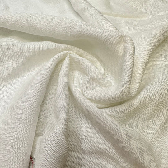 White Lies - Linen Woven - White - 0.75M Bundle
