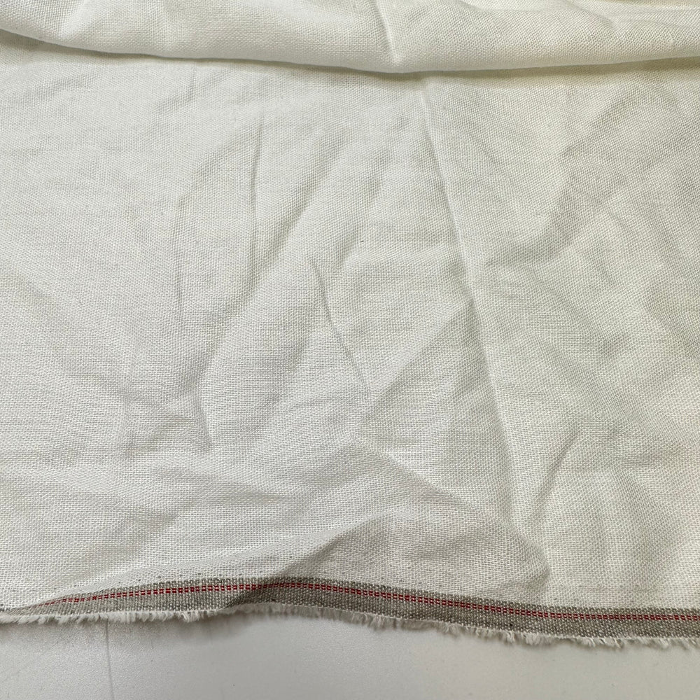 White Lies - Linen Woven - White - 0.75M Bundle