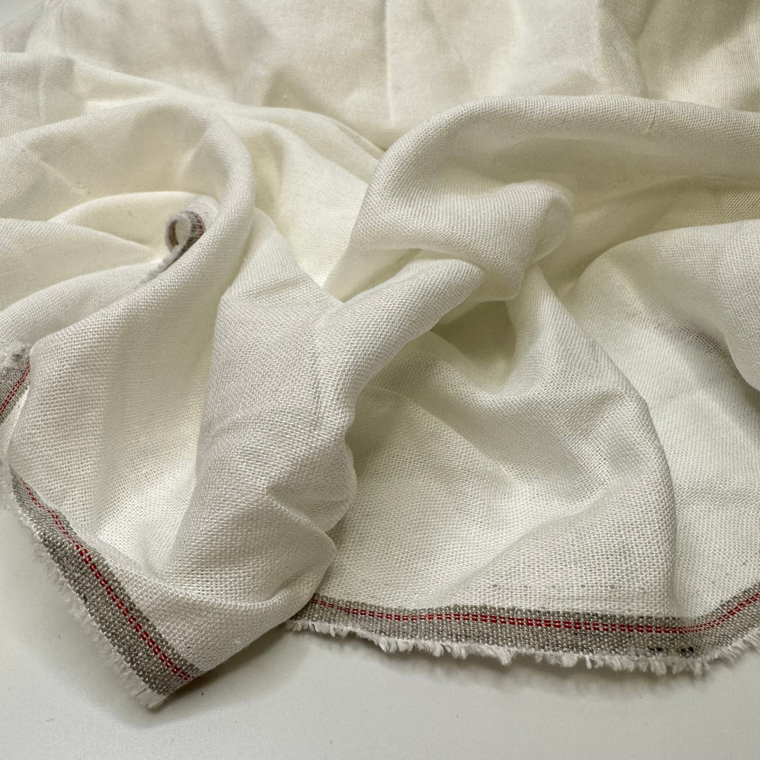 White Lies - Linen Woven - White - 0.75M Bundle