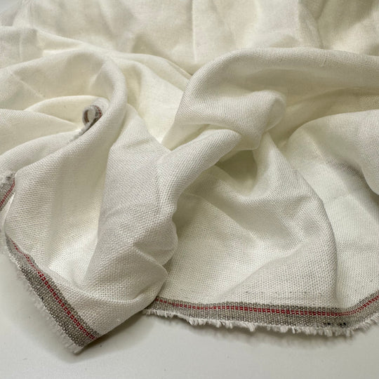 White Lies - Linen Woven - White - 0.75M Bundle