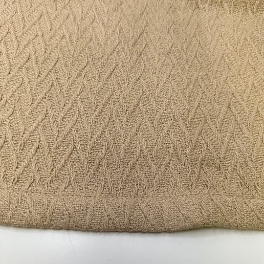 Blanket On The Grass - Cable Knit Cotton Knit - Light Beige - 2.45M Bundle
