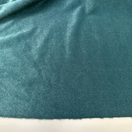 Wedding Singer - Knitted Velour Polyester Blend Knit - Teal Blue - 2.5M Bundle