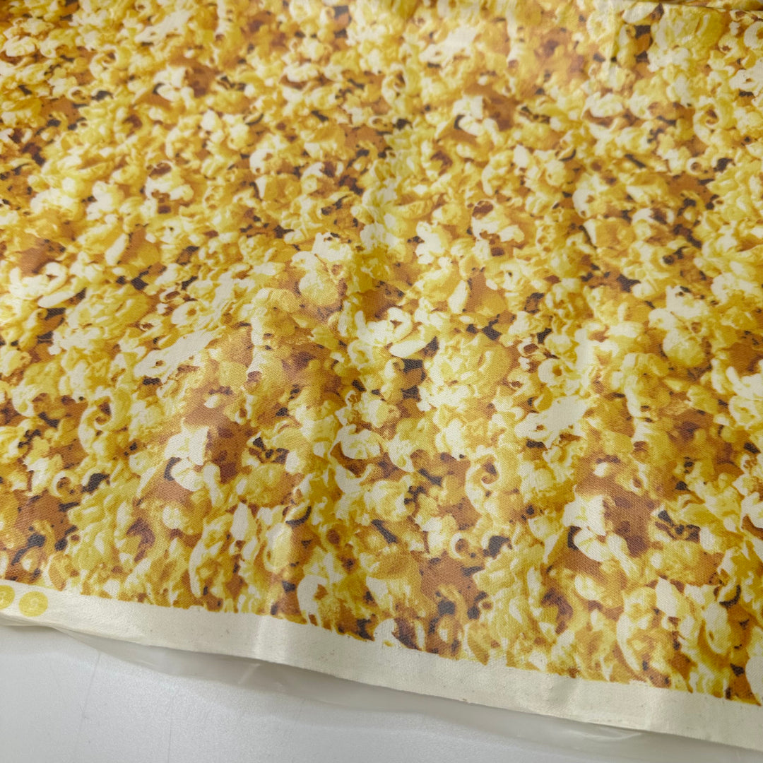 Concession Stand - Waterproof Cotton/PU Woven - Yellow/White Popcorn - 1.35M Bundle