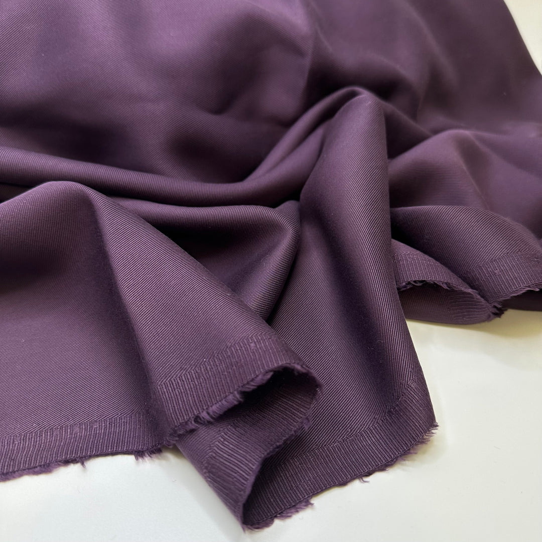 Headliner - Twill Weave Tencel Woven - Dark Purple - 2.7M Bundle
