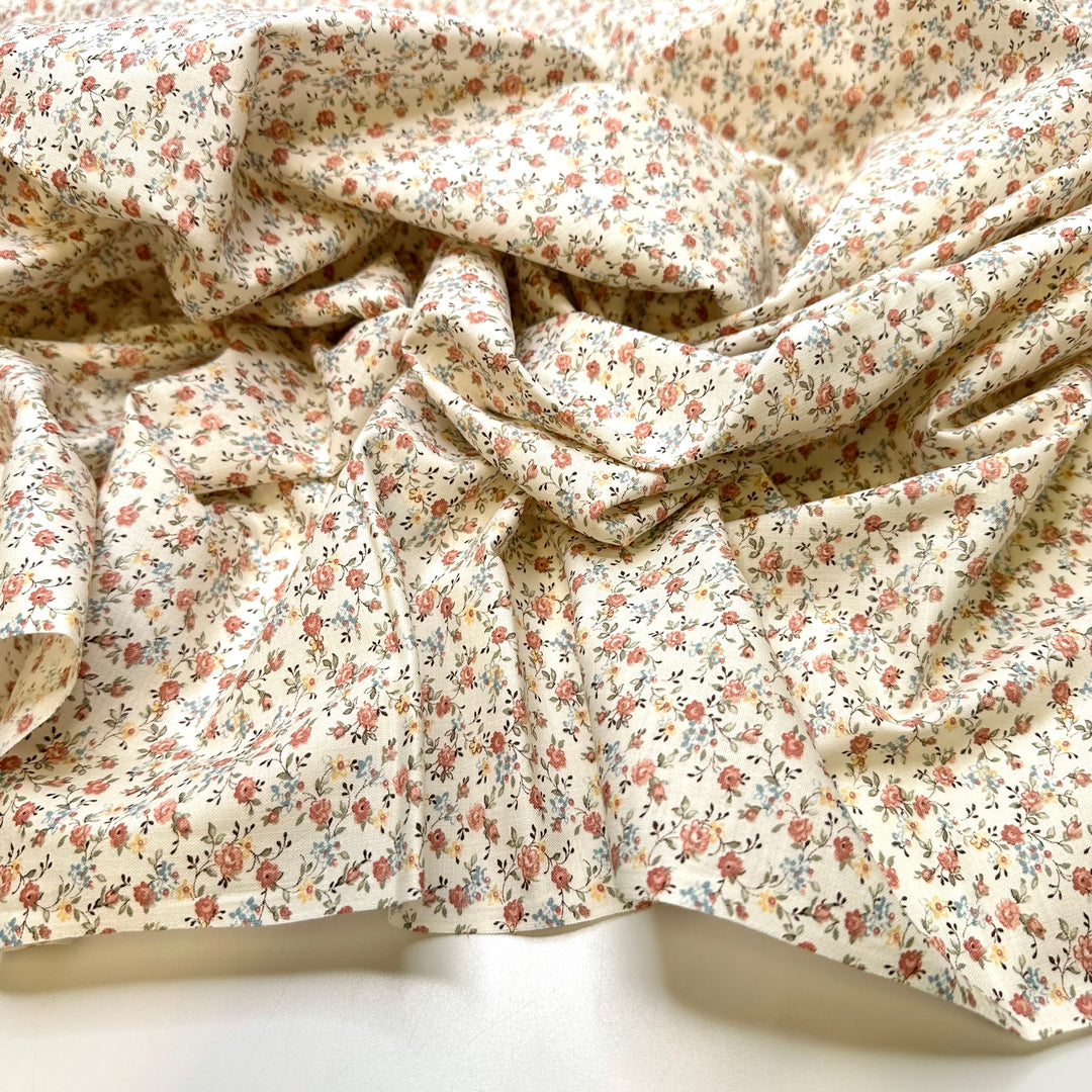 Planning A Wedding - Cotton Blend Woven - Cream Multi Floral - 2.1M Bundle