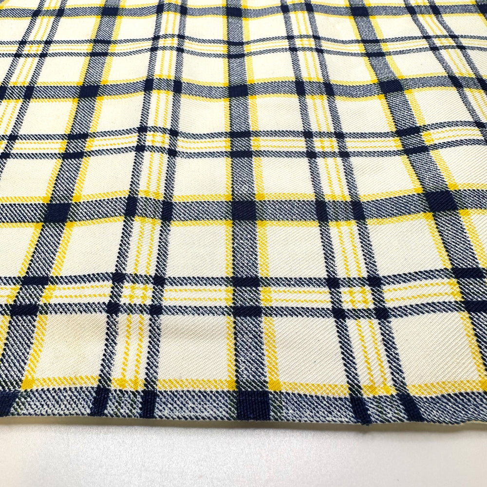 Opening A Restaurant - Cotton Blend Woven - White Multi Plaid - 0.75M Bundle