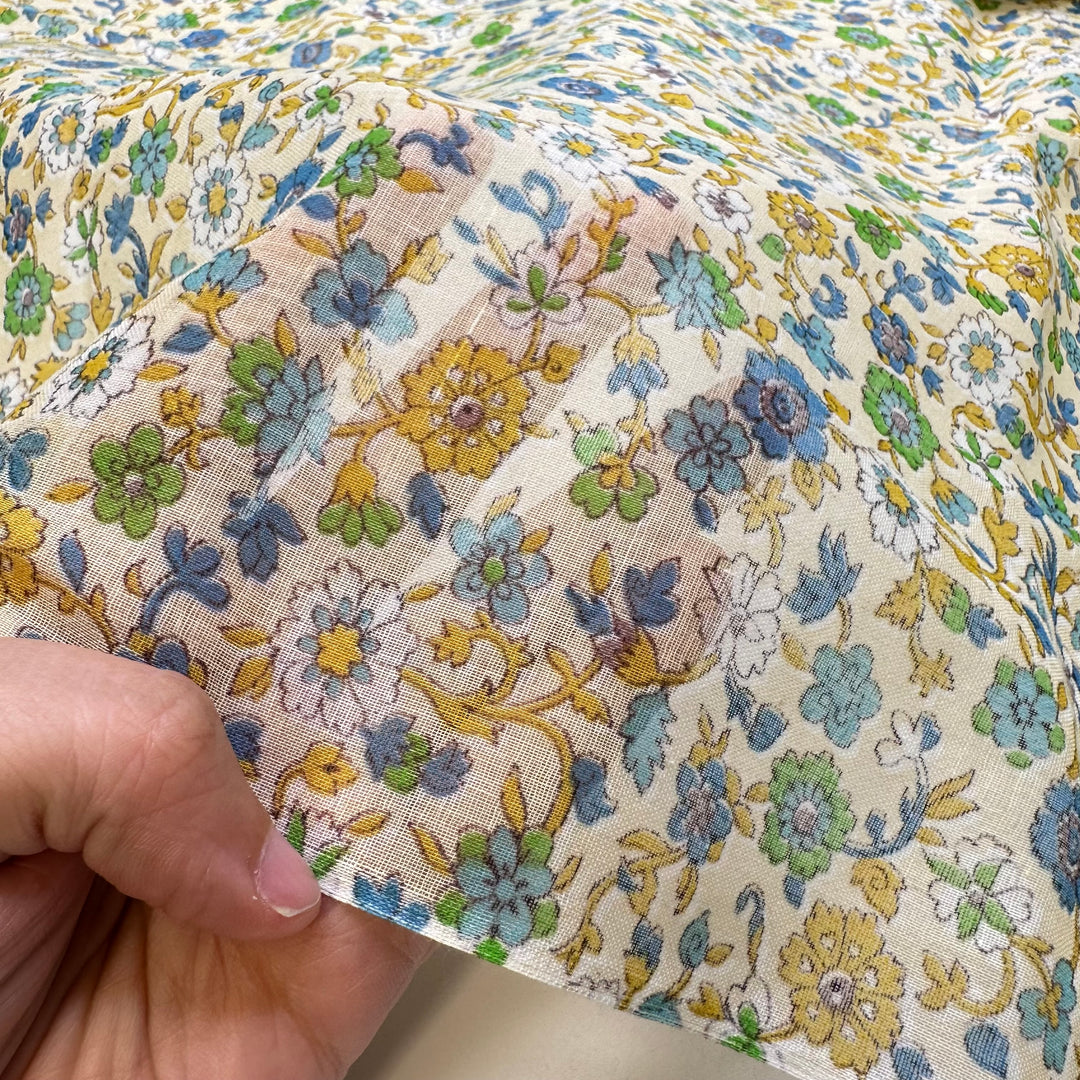 Having A Child - Cotton/Poly Woven - Cream Multi Floral - 3.25M Bundle