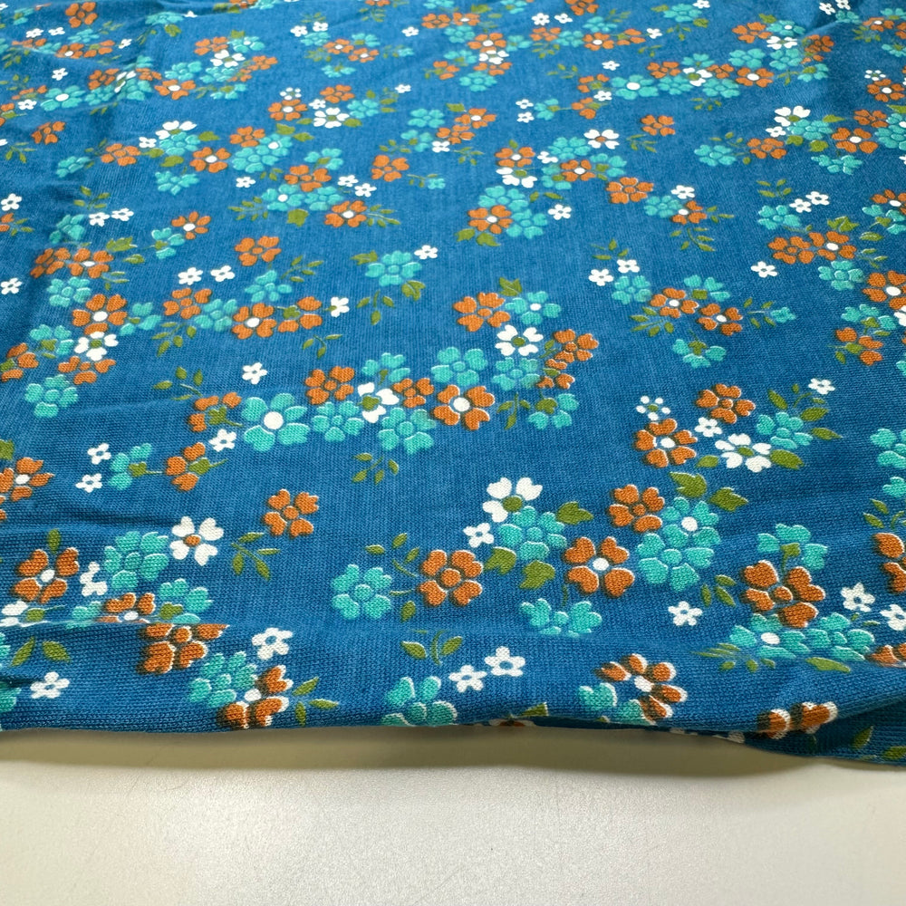 Starting College - Cotton Blend Knit - Blue Multi Floral - 2.8M Bundle
