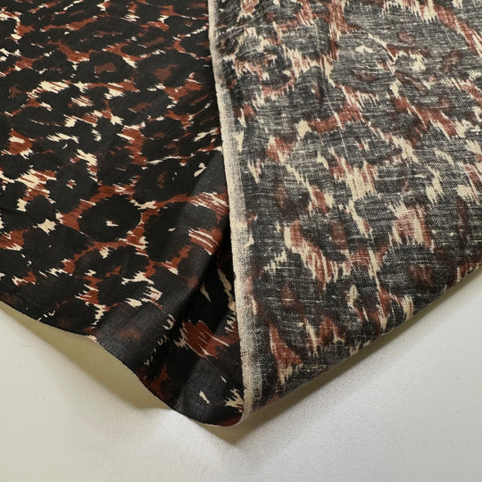 Getting A New Pet - Cotton Woven - Brown/Black Animal Print - 2.05M Bundle