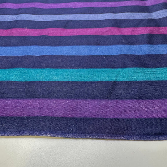 Moving To A New Area - Cotton Blend Woven - Blue Multi Stripes - 2.7M Bundle