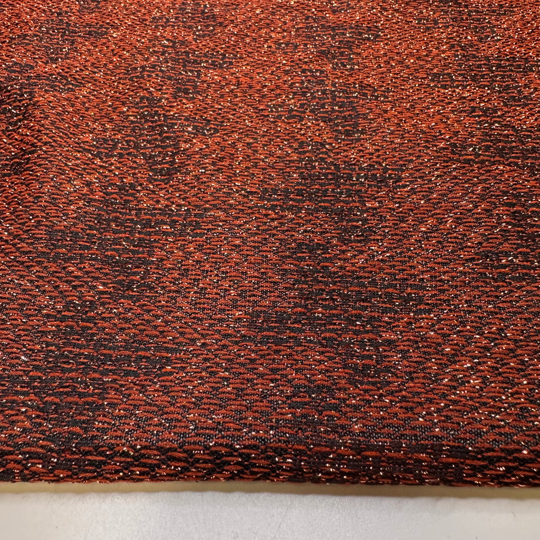 Going Somewhere New - Metallic Polyester Blend Knit - Black/Brown Geometric - 2.4M Bundle