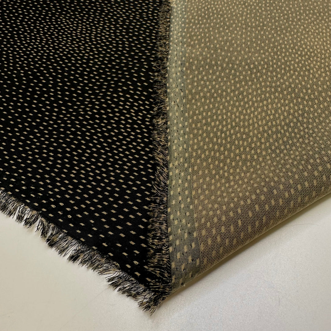 Learning A New Skill - Polyester Blend Woven - Black/Beige Abstract - 0.85M Bundle