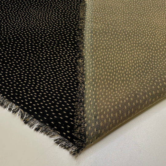Learning A New Skill - Polyester Blend Woven - Black/Beige Abstract - 0.85M Bundle