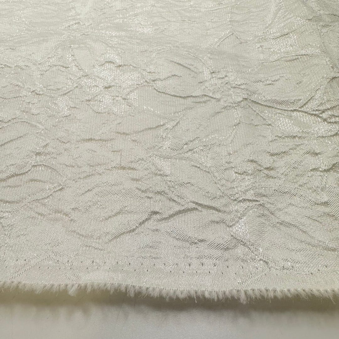 Setting Healthy Habits - Metallic Poly Woven - White Floral - 2M Bundle