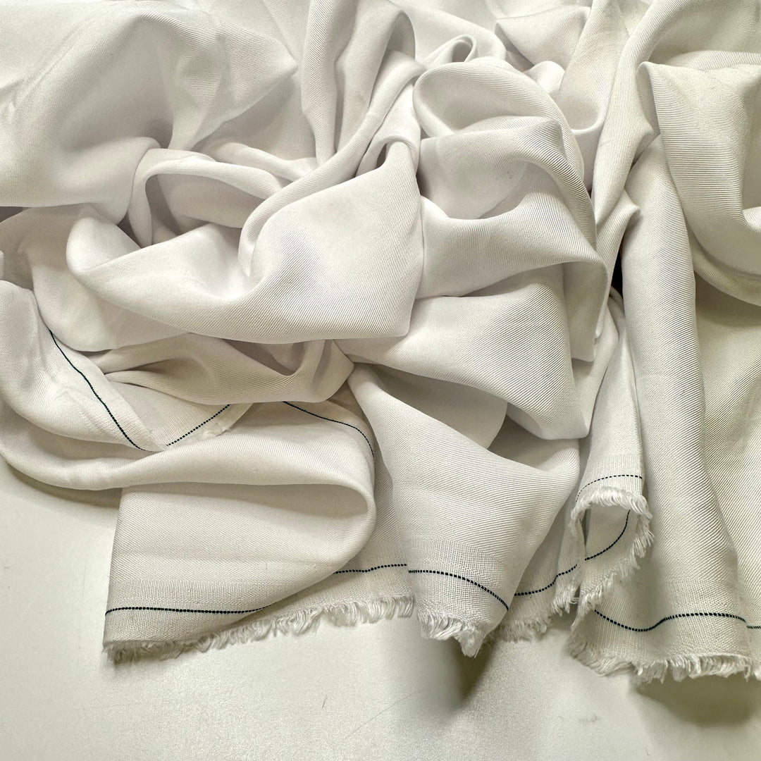 Starting A New Sewing Project - Tencel Blend Woven - White - 2M Bundle