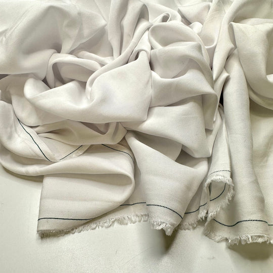 Starting A New Sewing Project - Tencel Blend Woven - White - 2M Bundle