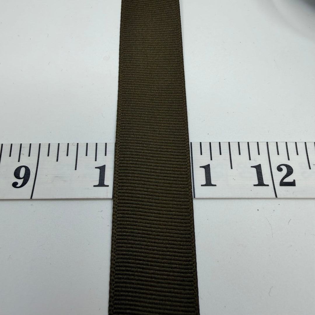 ⅞" (22mm) Ribbon Trim - Brown - Roll - True Deadstock supplies Fabric by private - Sustainable Textile | FABCYCLE