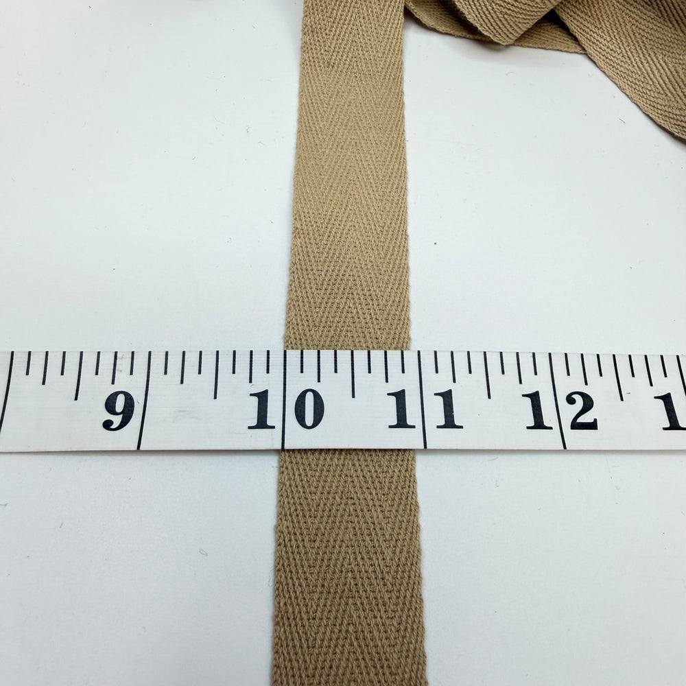 ⅞" (22mm) Webbing Trim - Beige - 2.9M Bundle - True Deadstock supplies Fabric by private - Sustainable Textile | FABCYCLE