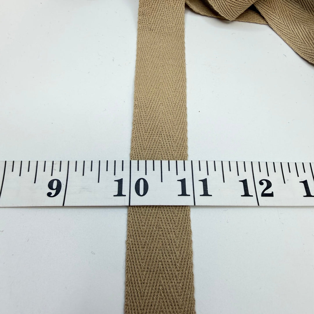 ⅞" (22mm) Webbing Trim - Beige - 2.9M Bundle - True Deadstock supplies Fabric by private - Sustainable Textile | FABCYCLE