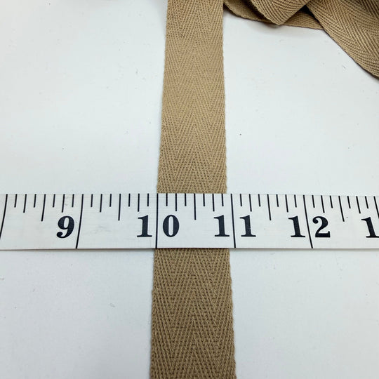 ⅞" (22mm) Webbing Trim - Beige - 2.9M Bundle - True Deadstock supplies Fabric by private - Sustainable Textile | FABCYCLE