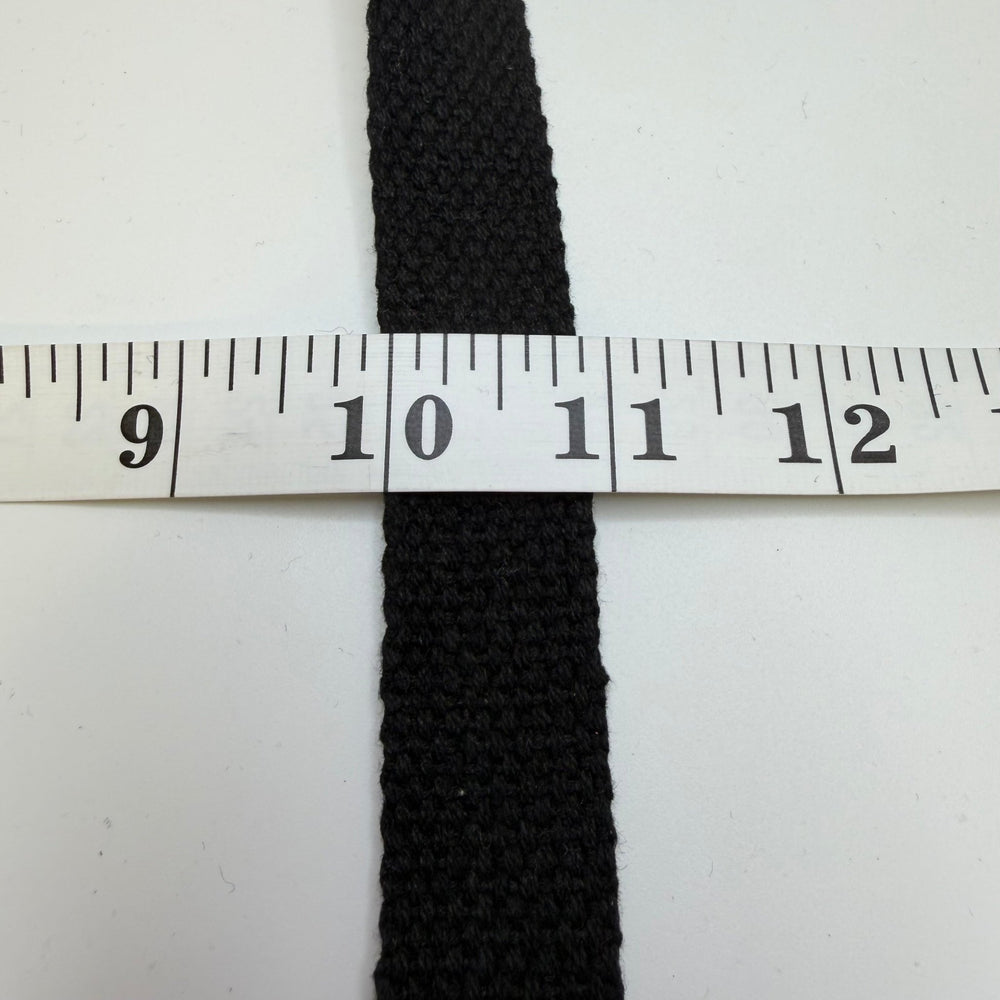 ⅞" (22mm) Webbing Trim - Black - 2.2M Bundle - True Deadstock supplies Fabric by private - Sustainable Textile | FABCYCLE