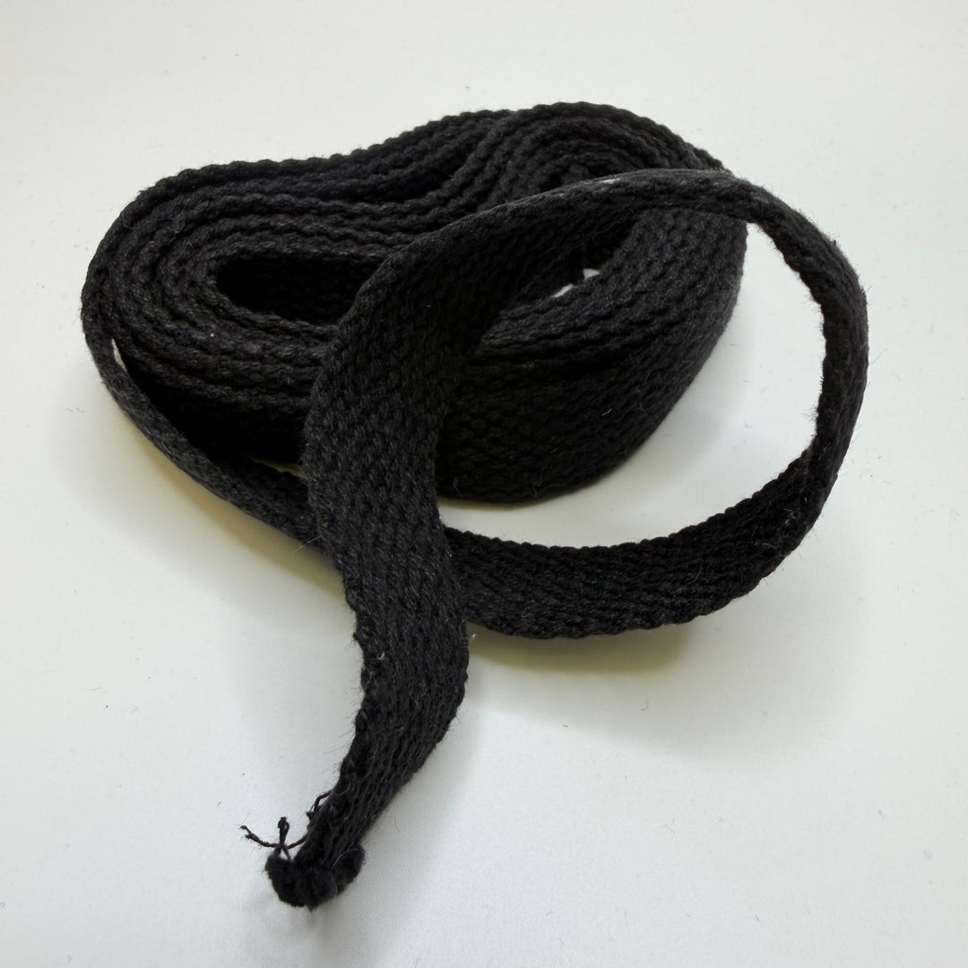 ⅞" (22mm) Webbing Trim - Black - 2.2M Bundle - True Deadstock supplies Fabric by private - Sustainable Textile | FABCYCLE