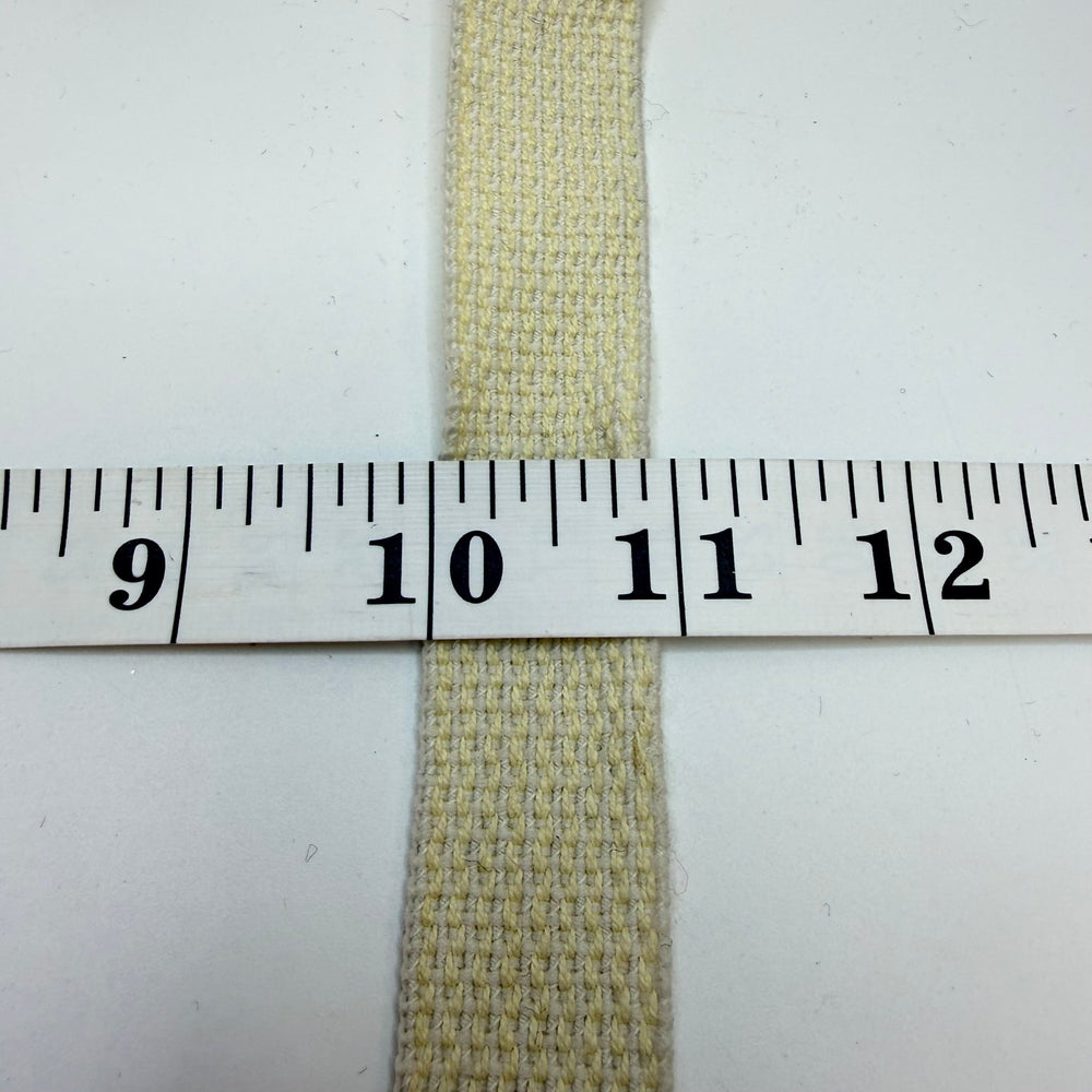 ⅞" (22mm) Webbing Trim - White/Cream - 2M Bundle - True Deadstock supplies Fabric by private - Sustainable Textile | FABCYCLE