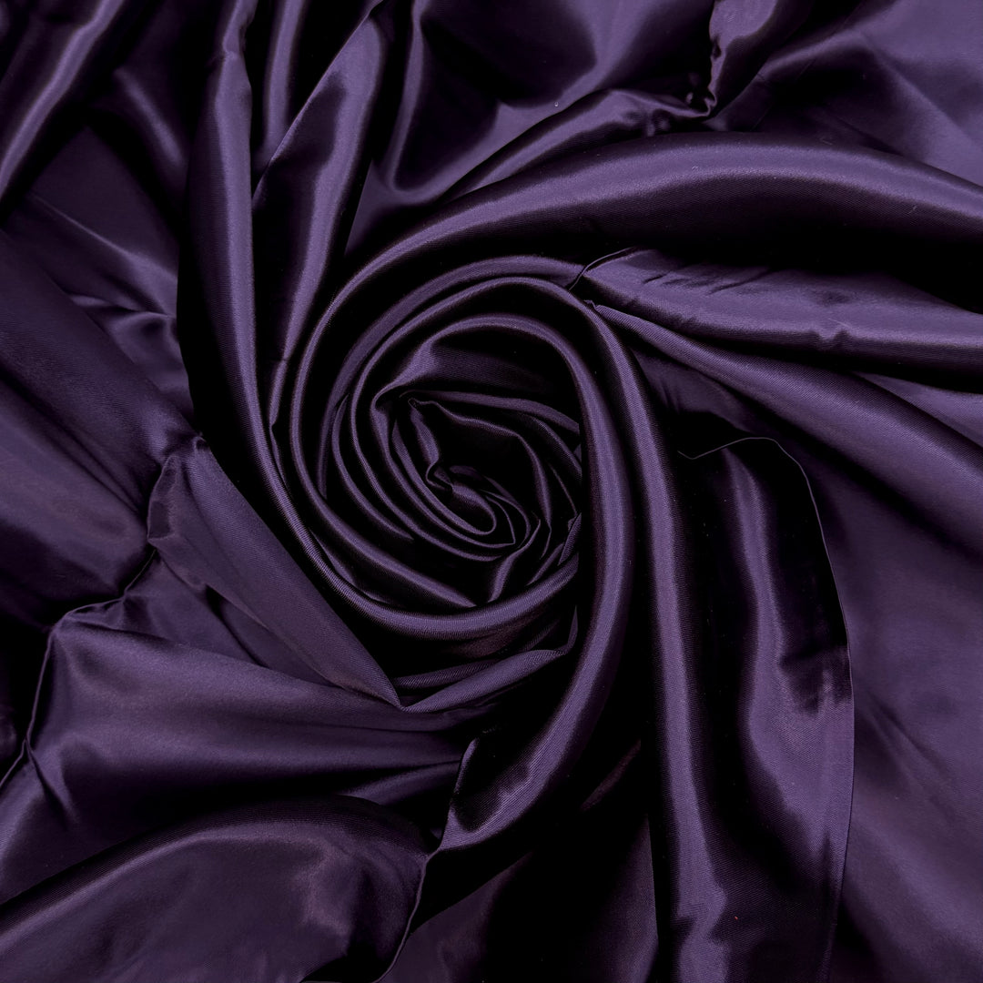Until Next Year - Satin Polyester Blend Woven - Dark Purple - 3.7M Bundle