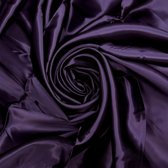 Until Next Year - Satin Polyester Blend Woven - Dark Purple - 3.7M Bundle