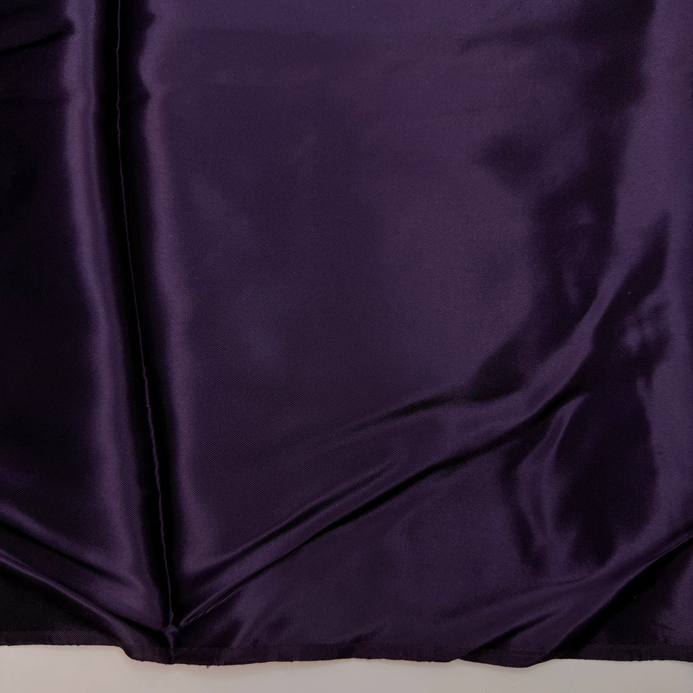 Until Next Year - Satin Polyester Blend Woven - Dark Purple - 3.7M Bundle